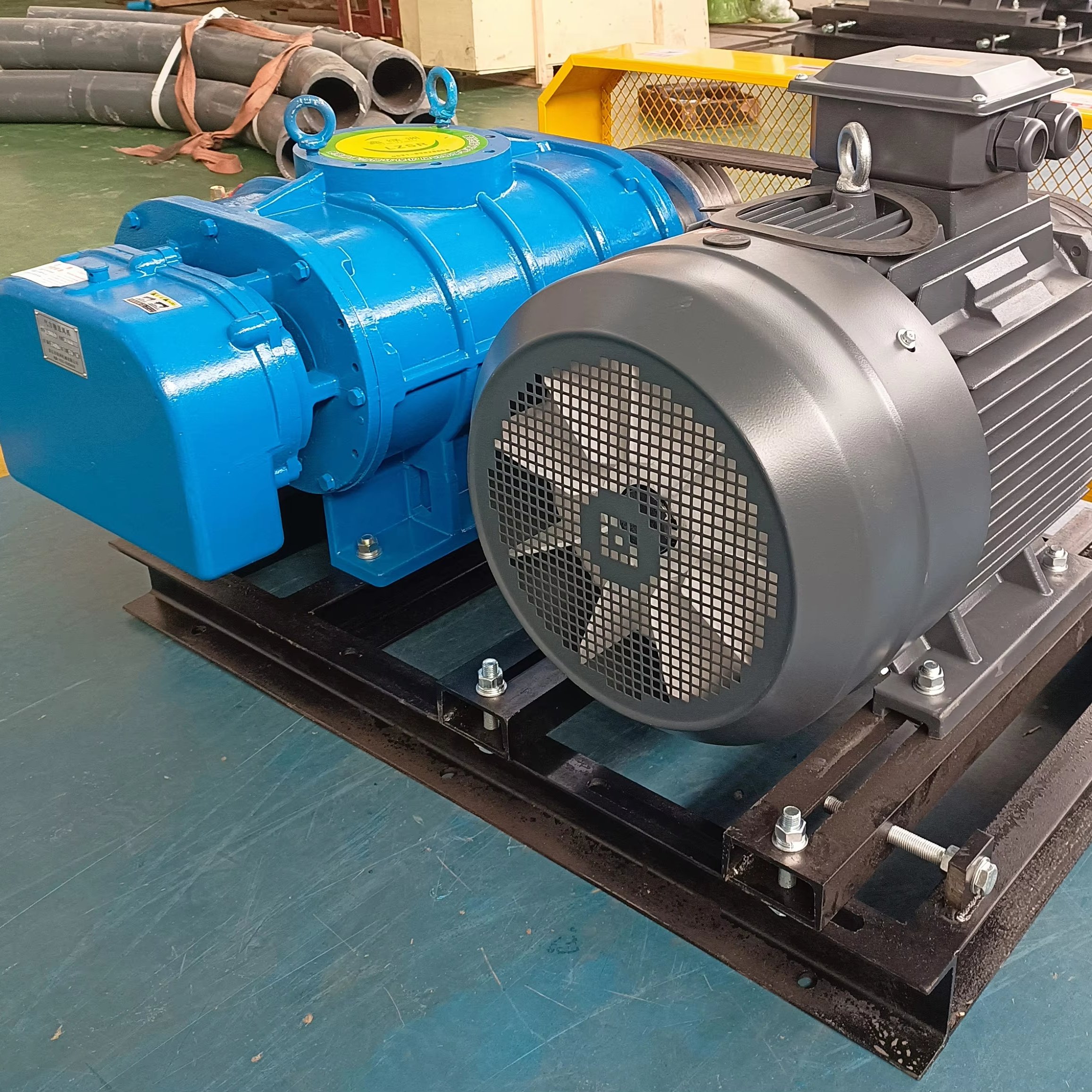 High-Pressure Industrial Air Blower for Aeration 220V Electric Roots Blower